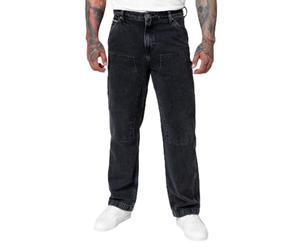 PITBULL Herren Jeanshosen Männer Strapazierfähige Jeans Hose Pit Bull West Coast Carpenter Loose Tappered Herrenjeans Jeansmode Schwarze Jeans 33/32