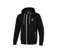 PITBULL Herren Kapuzenpulli mit Reißverschluss Hoodie mit Zip Kapuzenpullover Zipper Pit Bull West Coast Terry Small Logo Hoodie Pullover Relaxed Fit Schnitt Sweatshirts mit Kapuze 100% Baumwolle XXL