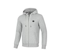 PITBULL Herren Kapuzenpullover mit Reißverschluss Sweatshirts Kapuzenpulli Small Logo Hoodie Zip Basic Zipper Baumwolle XXL