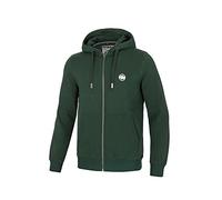 PITBULL Herren Kapuzenpullover mit Reißverschluss Sweatshirts Kapuzenpulli Small Logo Hoodie Zip Basic Zipper Baumwolle XL
