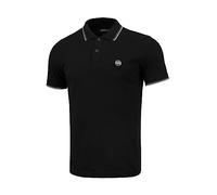 Pitbull Herren Poloshirt Kurzarm Polo Classic für Männer Pit Bull West Coast Pique Stripes Regular T-Shirt Shirts S