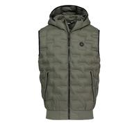 PITBULL Herren Steppweste FISK - Männer Weste mit Kapuze, Winddicht Gefüttert, Sportlich Leicht, Übergangsjacke aus Polyester