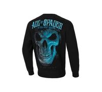 PITBULL Herren Sweatshirt mit Aufdruck Männer Pullover mit Print Blue Skull Herren-Sweatshirt Bedruckter Sportliches Pullover Crewneck M