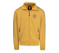 PITBULL Herren Sweatshirt mit Reißverschluss und Aufdruck auf der Rückseite Männer Sweatjacke mit Stehkragen Oldschool SAN Diego CA Sweatshirts Zipper Jacke Oldschool Stil Blouson Strickjacke M