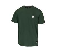 PITBULL Herren T-Shirt Basic Baumwoll Tshirt Small Logo Pit Bull West Coast Runder Halsausschnitt Silikonlogo und Gewebte Aufnäher Ideal für den Sommer