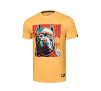 PITBULL Herren T-Shirt Baumwollshirt Klassischer Regularer Schnitt Männer Tshirt Pit Bull West Coast Fuji Tshirts mit großem Aufdruck auf der Vorderseite XL