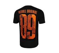 PITBULL Herren T-Shirt Baumwollshirt Klassischer Regularer Schnitt Männer Tshirt Pit Bull West Coast Eighty Nine Dog Baumwolle Tshirts mit Druck Sommer Sportshirt XXL