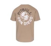PITBULL Herren T-Shirt Dog SD Baumwollshirt mit großem Rückenprint & Hundemotiv, Frontlogo, Rundhals, atmungsaktiv Regular Fit, Baumwolle Tshirt