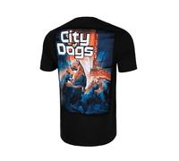 PITBULL Herren T-Shirt Klassischer Regularer Schnitt Tshirt Männer Pit Bull West Coast City of Dogs 24 Sommer Outfit T-Shirt mit Aufdruck von Hunden in der Stadt M