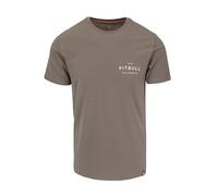 PITBULL Herren T-Shirt körperbetonter Schnitt Männer Slim Fit USA Cal Tshirt taillierter Schnitt elastisch Baumwollshirt mit kleinem Aufdruck Streetwear Trainingsshirt Sommer Sportshirt