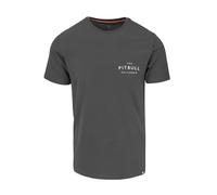 PITBULL Herren T-Shirt körperbetonter Schnitt Männer Slim Fit USA Cal Tshirt taillierter Schnitt elastisch Baumwollshirt mit kleinem Aufdruck Streetwear Trainingsshirt Sommer Sportshirt