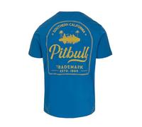 PITBULL Herren T-Shirt Leichtes Baumwollshirt mit regulärem Schnitt und Rundhalsausschnitt Tshirt Pit Bull West Coast Ultra Light So Cal Tshirts mit großem Aufdruck auf dem Rücken M