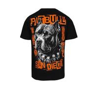 PITBULL Herren T-Shirt San Diego, Regular Fit, Großer Rückendruck Motiv, 100% Baumwolle, Streetwear Shirt, Tshirt, Kurzarmshirt