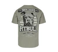 PITBULL - Herren T-Shirt Troublemaker, Baumwolle 170g, Streetwear, Motiv Shirt, Rundhals, Regular Fit, Kurzarm Fitness Shirt für Alltag