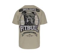 PITBULL - Herren T-Shirt Troublemaker, Baumwolle 170g, Streetwear, Motiv Shirt, Rundhals, Regular Fit, Kurzarm Fitness Shirt für Alltag