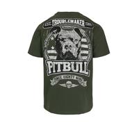 PITBULL - Herren T-Shirt Troublemaker, Baumwolle 170g, Streetwear, Motiv Shirt, Rundhals, Regular Fit, Kurzarm Fitness Shirt für Alltag