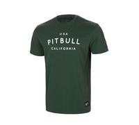 PITBULL Herren T-Shirt Tshirt aus dickerer Baumwolle Klassischer Regularer Schnitt Männer Tshirts Pit Bull West Coast Garment Washed USA Cal Baumwollshirt M