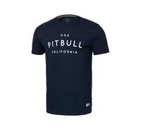 PITBULL Herren T-Shirt Tshirt aus dickerer Baumwolle Klassischer Regularer Schnitt Männer Tshirts Pit Bull West Coast Garment Washed USA Cal Baumwollshirt XXL