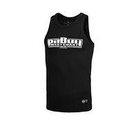PITBULL Herren Tanktop T-Shirt Männer Tshirts ärmellose Tank Top Pit Bull West Coast Rib Classic Boxing Tshirt aus Schwerer Baumwolle Auffällige Drucke Sommer Gym