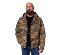 PITBULL Herren Übergangsjacke mit Kapuze Baumwoll Herrenjacke für den Übergang mit Kapuze Fallon Frühlingsjacke Baumwolle Trainingsjacke Work Jacket Stil Military-Schnitt L