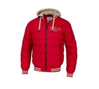 Pitbull Herren Winterjacke Jacke mit Abnehmbarer Kapuze Männer Steppjacke Hidden Rip-Stop Gewebe Warme Winterjacke S