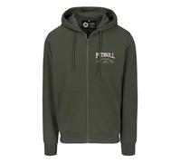 PITBULL Herren Zip Hoodie Troublemaker Kapuzenpullover mit Reißverschluss, Rückenprint, elastisch, atmungsaktiv - Sportlicher Pullover, Männer Sweatshirt mit Kapuze
