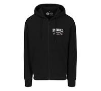 PITBULL Herren Zip Hoodie Troublemaker Kapuzenpullover mit Reißverschluss, Rückenprint, elastisch, atmungsaktiv - Sportlicher Pullover, Männer Sweatshirt mit Kapuze