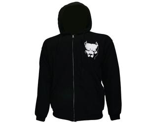 Pitbull-Hoodieweste mit aufgesticktem Logo und Reißverschluss 2XL Schwarz