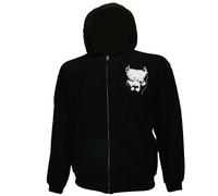 Pitbull-Hoodieweste mit aufgesticktem Logo und Reißverschluss 3XL Schwarz