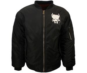 Pitbull-Jacke im Bomberstil mit aufgesticktem Logo XXXL Schwarz