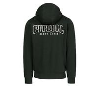 PITBULL Kapuzenjacke Herren Ruffin Detroit - Warme Männer Sweatjacke Gefüttert mit Reißverschluss, Hoodie mit Logo Stickerei, Winter Freizeitjacke Baumwolle Polyester Mix, Komfortable Hoody