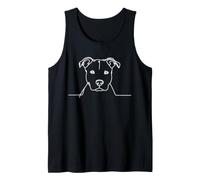 Pitbull Linienkunst Hundehalter Tank Top