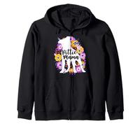 Pitbull Mama Lila Blumen Pittie Mutter Nettes Hund Kapuzenjacke