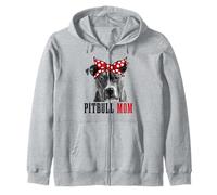 Pitbull Mom lustiger niedlicher Vintage-Pitbull-Hund Kapuzenjacke