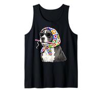 Pitbull Pittie Dog Granny Square Häkelgarn Häkeln Tank Top
