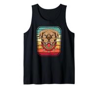 Pitbull Pittie Dog Vintage Retro Pit Bull Besitzer Geschenk Tank Top