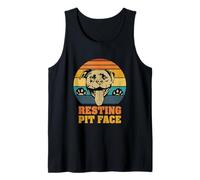 Pitbull Ruhengrube Gesicht Vintage Tank Top