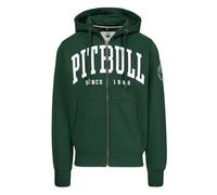 PITBULL - Sweatshirt Herren mit Kapuze und Reißverschluss Norton, Hoodie mit Zip Regular Fit, Zipper Jacke, Herren Kapuzenpullover, Kapuzenjacke, Sweatjacke mit Logo Stickerei