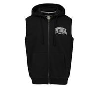 PITBULL - Weste Herren mit Kapuze Badger, Kapuzenweste Herren mit Reißverschluss, Westen Sportlich, ärmellose Hoodie, Sweatweste Zip, Streetwear Freizeitweste