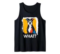 Pitbull What? Hund Meme Pitbull Lustiger Spruch Hund Tank Top