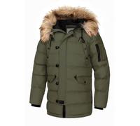 PITBULL - Winterjacke Herren mit Kapuze Kingston II, Jacke Herren mit Reißverschluss, Bequeme Seitliche Taschen, Wärmender Parka Perfekt für Winter 3XL