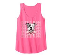 Pittie Mom Pitbull Mom Mama Hund Muttertag Kokette Schleife Tank Top