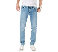 PITTMAN Jeans Herren Slim Fit Jeanshose Stretch Designer Hose, Blau (Blue Shadow 174020), W29/L32