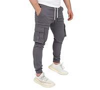 PITTMAN Jogginghose Chino Herren Mode Stylisch Mens Cargo Pants Kargo Hosen Fuer Maenner Freizeit Hose Giga, Braun (Espresso 191103), W30/L34