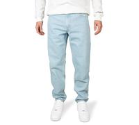 PITTMAN Titan - Herren Denim Stoffhosen Hellblaue - Denim Stoffhose Loose Fit - Männer Weite Jeans Hose, Hellblau (Dusty Blue 164010), W32/L34