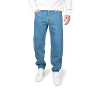 PITTMAN Titan - Herren Jeans Hose Denim - Männer Jeanshosen Loose Fit - Reine Bauwoll Herrenhosen, Mittelblau (Coronet Blue 183922), W34/L32