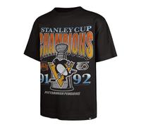 Pittsburgh Penguins '47 Retro Oversized Sigma Foundation NHL T-Shirt Schwarz - L