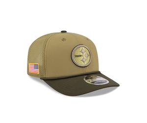 Pittsburgh Steelers New Era 2025 NFL Salute to Service 9SEVENTY Trucker Cap Grün - ONE SIZE