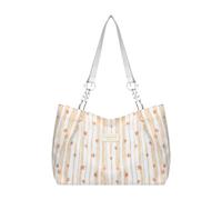 Pitycbo Große Damen Tragetasche, Schultertasche, Handtasche, Geräumig, Stilvoll, Kettengriff, Leichtes Polyestermaterial, Geeignet Zum Einkaufen, Arbeiten, Re, Gelb
