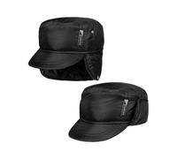 Piumino Armycap mit Ohrenklappen - schwarz / L (58-59 cm)